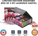 Shashibo Limited Edition Gartel Shape Shifting Box - Award-Winning, Patented Fidget Cube w/ 36 Rare Earth Magnets - Designed by Digital Art Pioneer Laurence Gartel (4 Pack) by TinyTreasures Baby Boutique