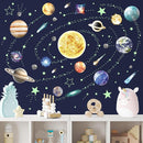 Glow in The Dark Stars and Planets for Ceiling, Robmoda Glow Solar System Wall Stickers, Space Wall Decals for Kids Boys Room (Green) by TinyTreasures Baby Boutique