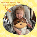 Silly Goose Set of 2 Silicone Animal Baby Bibs for Babies and Toddlers, Waterproof, Adjustable, Soft, Extra Wide Food Catcher Pocket (2PK Panda+Bear) by TinyTreasures Baby Boutique