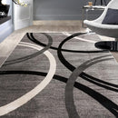Rugshop Modern Wavy Circles Design Area Rug 7' 10" x 10'2" Gray by TinyTreasures Baby Boutique