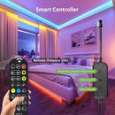 NOVOSTELLA 20ft RGB Smart LED Strip Lights Kit, Music Sync APP RGB Color Changing Flexible Dimmable 180 Units SMD 5050 LEDs Tape with 24 Key Remote, LED Ribbon for Home Lighting Kitchen Bar, 24V by TinyTreasures Baby Boutique