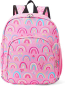 CLUCI Kids Backpack for Girls Toddler Backpack for Preschool Kindergarten Child Cute Daycare School Bookbag Travel Pink Rainbow by TinyTreasures Baby Boutique
