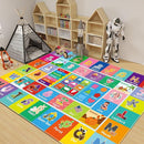 Kids Rug for Playroom, Kids Baby Playmat with Alphabet, Month, Weather, Week and Shapes ABC Educational Rug, Play Mat Carpet for Bedroom Classroom (110.2X78.7 INCH, Weather) by TinyTreasures Baby Boutique