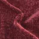 CaliTime Throw Pillow Covers Decorative 22 X 22 Inches Pack of 2 Cozy Chenille Cushion Cases for Couch Sofa Bed Living Room Home Burgundy