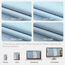 Joydeco 100% Blackout Pleated Curtains, Linen Window Curtains 2 Panel Sets 108 inches Long, Thermal Insulated Darkening Drapes for Bedroom(Chambray Blue,40'' Wx108'' L) by CozyNest Decor