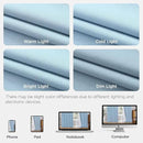 Joydeco Pinch Pleated Linen Curtains for Living Room, 100% Blackout Darkening Curtains 72 inches Length 2 Panel Thermal Insulated Pinch Pleat Drapes(Chambray Blue,40'' Wx72'' L) by CozyNest Decor
