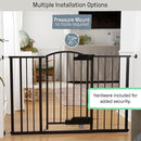 Ingenuity Easy Open Baby Gate & Dog Gate, Hands-Free Open Patent-Pending Foot Pedal, 27.5"-52" Wide, 28" Tall, Hardware or Pressure Mounted, Install in Doorway, Bottom of Stairs, or Wall - Espresso by TinyTreasures Baby Boutique