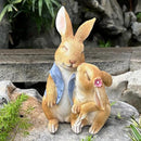 Garden Rabbit Statue Outdoor Decor Resin Funny Bunny Figurines for Outdoor Patio Lawn Yard Art Decoration Christmas Housewarming Gift by GreenHaven Gardens