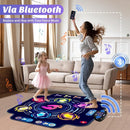 【Upgraded】KIZJORYA Dance Mat for Kids, Electronic Light-up Dance Pad with Wireless Bluetooth 5 Speeds 9 Levels, Dancing Mat for Toddlers Music Game Dance Toy for Girls Boys 3 4 5 6 7 8 9 10+ Year Old by TinyTreasures Baby Boutique