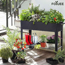 Raised Planter Box with Legs Outdoor Elevated Garden Bed On Wheels for Vegetables Flower Herb Patio by CozyNest Decor