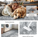 Lofus 9x12 Area Rug for Living Room,Grey Washable Large Rugs with Non-Slip Backing,Soft Neutral Carpets for Bedroom Dining Room Home Office Indoor Nursery by TinyTreasures Baby Boutique