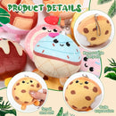 Libima 9 Pcs Mini Stuffed Animals Keychains 3.15 Inch Small Plush Cute Ornaments Bulk Toys for Baby Shower Birthday Party Decors Gift Bags Fillers Halloween Christmas Basket Stuffers(Desserts) by TinyTreasures Baby Boutique