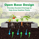 JERIA 12×4×1ft Raised Garden Bed with Support Rods,Galvanized Raised Garden Bed Kit Outdoor Metal Gardening Planter Box for Vegetable, Fruits, Flower by GreenHaven Gardens