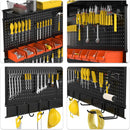Ultrawall Black Pegboard Wall Organizer, 48X 36 inch for Garage Storage with Hooks, Storage Bins, Tool Panel Organizer, 72pcs by GreenHaven Gardens