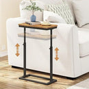 TUTOTAK End Table, Side Table, Tall Couch Table, Sofa Table, Living Room, Bedroom, Brown TB01BB083 by CozyNest Decor