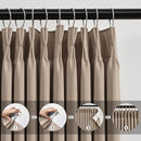 KEQIAOSUOCAI Extra Wide Pinch Pleated Blackout Living Room Curtains, Triple Weave Thermal Insulated Window Treatment Light Blocking Panels for Patio/Hall/Porch (Khkai, W80 x L108, Set of 2) by TinyTreasures Baby Boutique