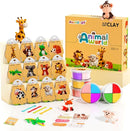 Air Dry Clay Kit - Animal Theme, Modeling Clay for Kids, DIY Model Magic Clay with Sculpting Tools and Tutorials, 12 Boxes Molding Clay, Ultra Light, Soft & Non-Toxic, Arts and Crafts Gift for Kids by TinyTreasures Baby Boutique