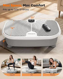 FEIERDUN Vibration Plate Exercise Machine, 400 LBS Capacity Vibration Plate for Lymphatic Drainage, Max Space for Whole-Body Workout & Relaxation at Home by CozyNest Decor