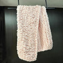 Chunky Knit Blanket Throw 40"x60", Chenille Throw Blankets, Handmade Warm & Cozy Blanket Couch Bed Home Decor, Soft Breathable Fleece Banket, Christmas for Couch Bed Sofa Best Gift (Pink) by CozyNest Decor