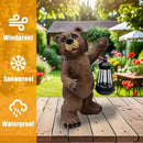 Solar Lantern Garden Statues Decor, Outdoor Bear Figurine Lights for Yard Patio Decoration - Unique Christmas Housewarming Gift for Grandma Wowen Mom Brown by GreenHaven Gardens
