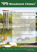 Woodstock Chimes Pluto Wind Chime for Outside 37" Grey Medium Tone Sound for Outdoor Garden, Patio, Porch Decor Gifts, Encore Collection, DCY37 by CozyNest Decor