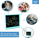 Toys for 3 4 5 6 7 8 Years Old Boys Girls, LCD Writing Tablet 15 Inch Doodle Board, Electronic Drawing Pads Drawing Tablet, Educational Birthday Gift for 3-6 Years Old Kids Toddler (Blue) by TinyTreasures Baby Boutique