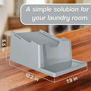 Skywin Laundry Detergent Holder Stand Organizer and Drip Tray for Laundry Room Organization,Non Slip Laundry Soap Holder for Liquid Laundry Detergent, Laundry Detergent Stand, No Strap (Grey) by CozyNest Decor
