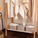 3 Pack Small Storage Baskets for Organizing, Cute Woven Decorative Gift Baskets for Shelves, Mini Closet Organizer Bins with Handles, 11.81''Lx7.87''Wx4.72''H-Brown by CozyNest Decor