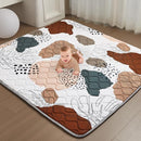 Baby Play Mat - Thicken 50x50 Inch Soft Foam Crawling Mat for Playpen & Floor, Non-Slip Waterproof Activity Playmats for Infants & Toddlers, Portable Foldable & Machine Washable, Boho Design by TinyTreasures Baby Boutique