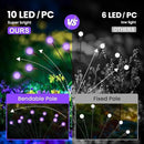 Solar Lights Outdoor Decoration, Waterproof Xmas Outdoor Lights Decor for Yard, Patio, Garden, and Front Porch, 10 LEDs Swing with The Wind (1 Pack, Purple) by GreenHaven Gardens