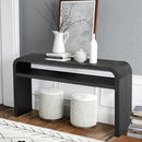 BECHAEO 59-Inch Long Console Table, 2-Tier Thickened Narrow Entryway Table, Farmhouse Console Tables Behind Couch, Retro Industrial Hallway Accent Tables for Living Room, Entrance by CozyNest Decor