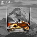 Mount Everest Heavy Crystal Whiskey Glasses Gift Set of 2, Thick Freezable Bourbon Glass 1lb Each, Premium Whiskey Gifts for Men, Frozen Crystal Chills Cocktails, 10 oz by CozyNest Decor