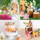 Miniature Fairy Garden Accessories, Fairy Figurine Set, Flower Pot,Garden Wands, Home Decoration, Birthday Cake Topper, 6 Pieces, Children's Outdoor Statues by GreenHaven Gardens