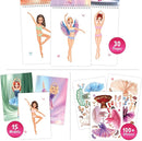 Sticker Dress Up Ballet - Sticker Activity Book for Kids. Learn Girls Fashion Design for Ballet with Stickers and Guides for Kids 5 and up. with 100+ Removable Stickers by TinyTreasures Baby Boutique