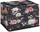 Rectangular Storage Baskets for Shelves - Waterproof Foldable Laundry Basket, Nursery Hamper, Reusable Toy Bin for Organizing Toys, Books, Clothes, Closet 14"x10.2" x10.4" (Flowers) by TinyTreasures Baby Boutique