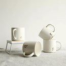 COLLECTIVE HOME - Monogram Ceramic Mugs, 15 oz Golden Initial Coffee Cups, Elegant Alphabet Tea Mugs, Elegant Personalized Mug with Gift Box, Luxurious Cups for Office and Home (e) by CozyNest Decor