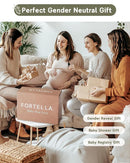 Fortella Baby Play Gym & Activity Mat, Tummy Time Mat w 5 Detachable Toys and Pillow, Large Sensory Playmat for Floor, Newborn Infant Baby Essentials Shower Gift 0-3-6-9-12 Months (Sage Green) by TinyTreasures Baby Boutique