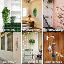 RTZEN Plant Hangers Outdoor or Indoor - Wrought Iron Metal Hanger Indoor Hook - Heavy Duty Wall Bracket Hooks for Hanging Plants Baskets Lanterns Wind Chimes - 2 Pack (White Shepherds Hooks) by GreenHaven Gardens