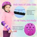 Kids Bike Helmet with DIY Stickers and Knee Pads Elbow Pads Wrist Guard Set for Ages 3-8-14 Toddler Boys Girls Helmet for Roller Skates Cycling Skateboarding Bicycle Scooter by TinyTreasures Baby Boutique