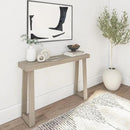 Plank+Beam Solid Wood Console Table, 46.25 Inch, Sofa Table, Narrow Entryway Table for Hallway, Behind The Couch, Living Room, Foyer, Easy Assembly, Seashell by CozyNest Decor