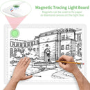 KOBAIBAN A3 Magnetic Light Box for Tracing, Rechargeable Diamond Art Light Board with Side Physical Buttons, 3 Color Light Modes Super Bright Light Pad for Diamond Painting, Weeding Vinyl (White) by TinyTreasures Baby Boutique