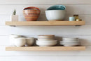 Urban Legacy Unfinished White Oak Deep Floating Shelves | Easy to Install Accent Modern Floating Shelves with Floating Shelf Brackets| Set of 2 (36" x 11" x 2") by CozyNest Decor