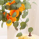 Eucalyptus Stems, 4PCS Artificial Lemon Stems Faux Citrus Branches Plastic Decor for Kitchen, Table Centerpieces, Entryway, Thanksgiving Wedding Party (Green) by CozyNest Decor