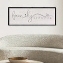 LuZhiQiang Family is Everything Sign Wall Decor 40"x15" Warm Home Sign Wall Art for Entryway Large Hanging Wood Framed (Black) by CozyNest Decor