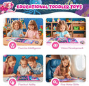 Magnetic Jigsaw Puzzles for Toddlers Kids 3-8 Girls,(3 36-Pieces) Travel Puzzles Toys for Kids Ages 4-6,Take-Along Car Airplane Road Trip Activities Game for 3 4 5 6 7 8 Year Old Birthday Gift,Mermaid by TinyTreasures Baby Boutique