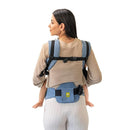 LÍLLÉbaby Complete All Seasons Ergonomic 6-in-1 Baby Carrier Newborn to Toddler - with Lumbar Support - for Children 7-45 Pounds - 360 Degree Baby Wearing - Inward & Outward Facing - Tiled Bluestone by TinyTreasures Baby Boutique