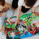 Jumbo Floor Puzzle for Kids,Farm Animals Jigsaw Large Puzzles,48 Piece Barn Puzzle for Toddler Ages 3-5,Children Learning Preschool Educational Toys,Birthday Gift for 4-8 Years Old Boy and Girl by TinyTreasures Baby Boutique