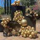 130pcs Metallic Gold Balloons Different Sizes 18" 12" 10" 5" Party Latex Balloons for Birthday Graduation Baby Shower Wedding Anniversary New Year Party Decorations by CozyNest Decor