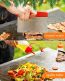 HOMENOTE Griddle Accessories Kit, Exclusive Griddle Tools Spatulas Set for Blackstone - 8 Pcs Commercial Grade Flat Top Grill Accessories - Great for Outdoor BBQ, Teppanyaki and Camping, Red by GreenHaven Gardens