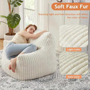 Giant Bean Bag Chairs for Adults with Filling Plush Fluffy Bean Bag Chairs for Teens with Armrests Comfy BeanBag Lazy Couch Sofa Chair for Bedroom Living Room Reading by CozyNest Decor